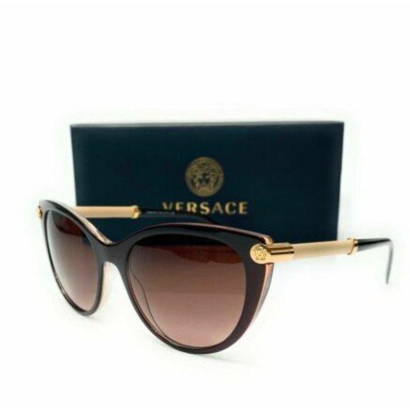 Versace Women\'s Transparent Brown Sunglasses!